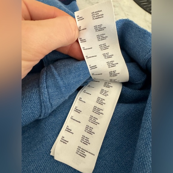 Maje Vest - light blue/blue/red/white with gold buttons. New! Size 1 - Women - Picture 7 of 10